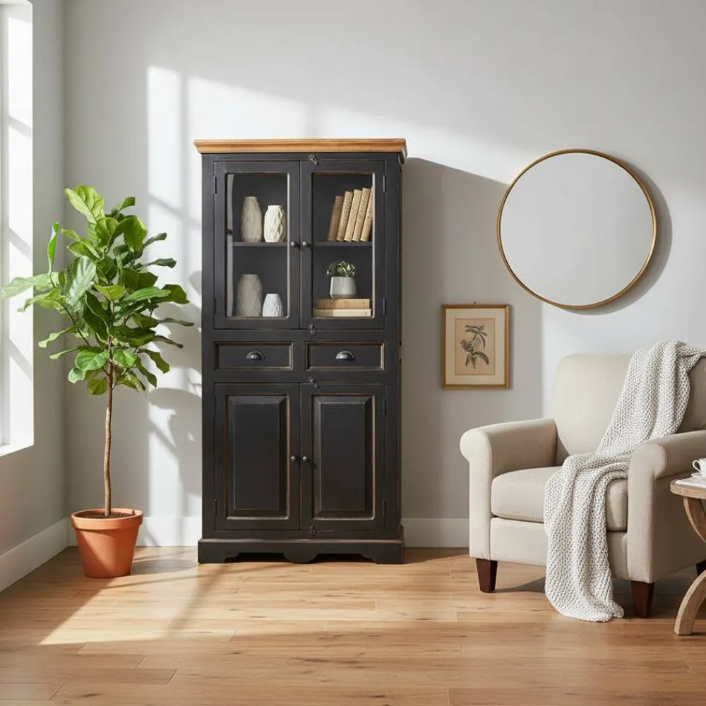 Shabby Vitrine Barocara*Pharao24 New