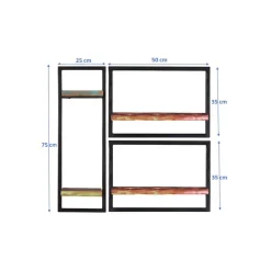 Shabby Wandboards Woodstock Hängeregale