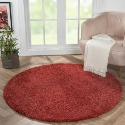 Shaggy Teppich Dunkelrot Tarnavei*Pharao24 Best