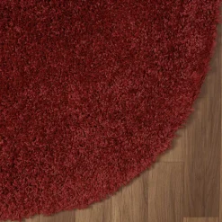 Shaggy Teppich Dunkelrot Tarnavei*Pharao24 Best