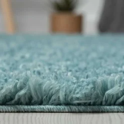 Shaggy Teppich Hellblau Wakono*Pharao24 Hot