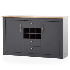 New Sideboard mit Flaschenfach Saridio Küchenkommode|Esszimmerkommoden