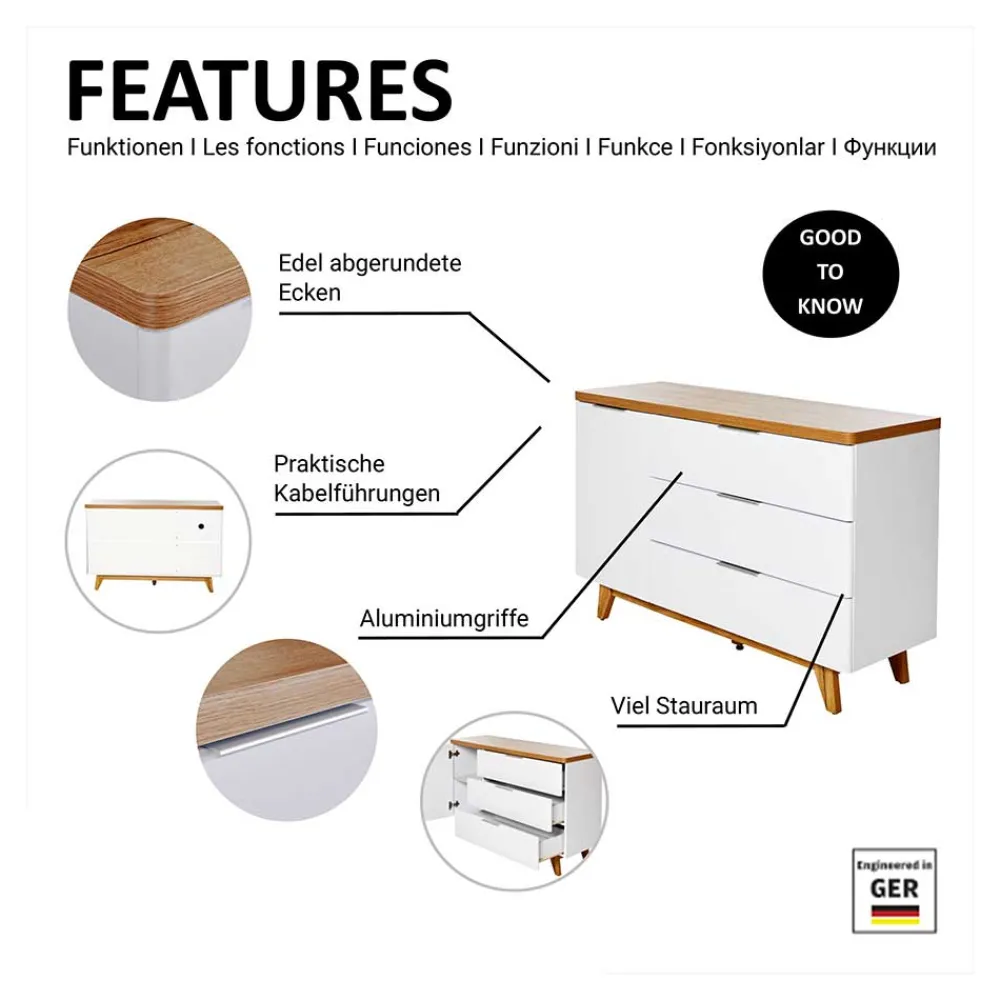Online Sideboard Skandi Hajelua Fernsehtische|Lowboards