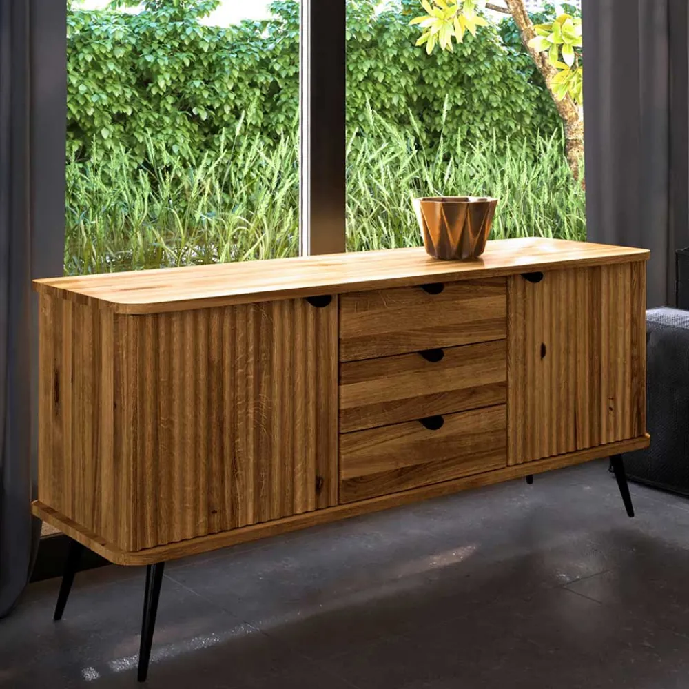 Discount Sideboard Wildeiche massiv Clantica Sideboards