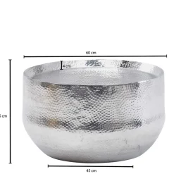 Outlet Silberner Couchtisch Lucie Beistelltische|Couchtische