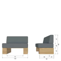 Sale Sitzbank Esszimmer Millie Küchenbank|Esszimmerbänke