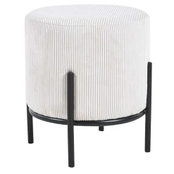 Sitzhocker Beige Cord Rozenna*Pharao24 Discount