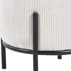 Sitzhocker Beige Cord Rozenna*Pharao24 Discount