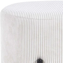 Sitzhocker Beige Cord Rozenna*Pharao24 Discount