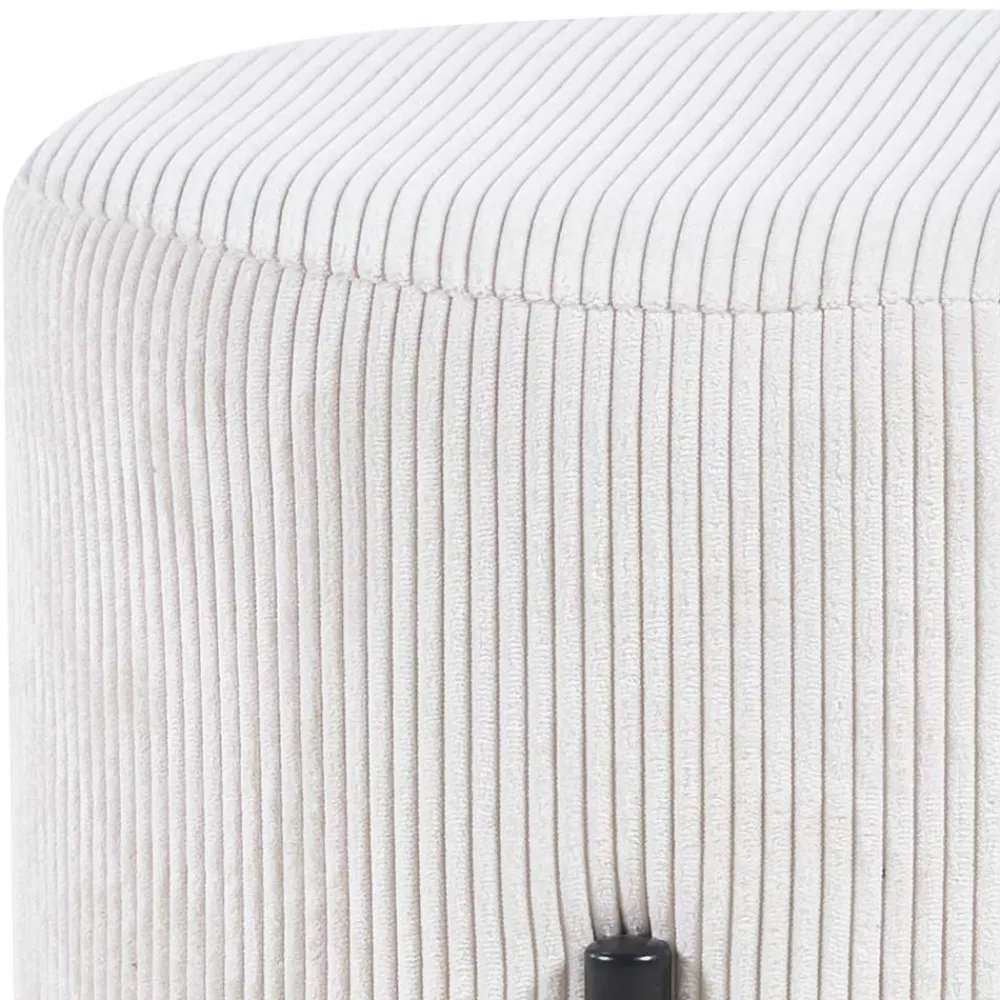 Sitzhocker Beige Cord Rozenna*Pharao24 Discount