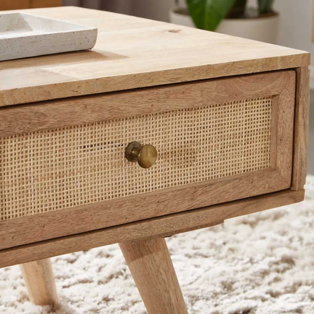 Outlet Skandi Couchtisch Cancano Wohnzimmertisch|Massivholztische