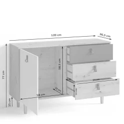 Skandi Stil Kommode Bram*Pharao24 Sale