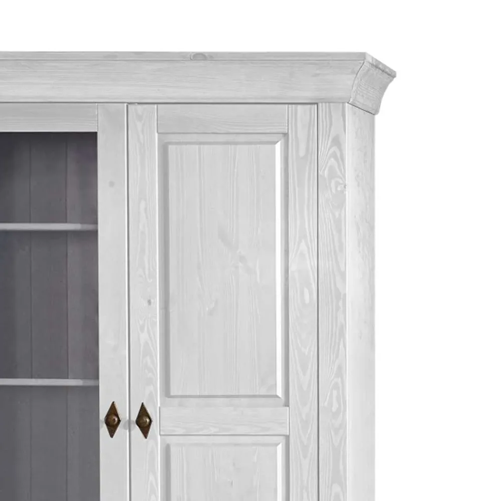 Skandinavischer Landhaus Vitrinenschrank Mures*Pharao24 Best