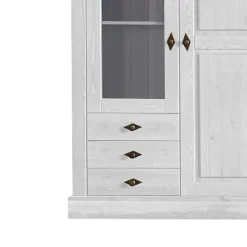 Skandinavischer Landhaus Vitrinenschrank Mures*Pharao24 Best