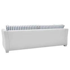 New Sofa blau weiß gestreift Nalyva Polstermöbel|Wohnzimmercouch