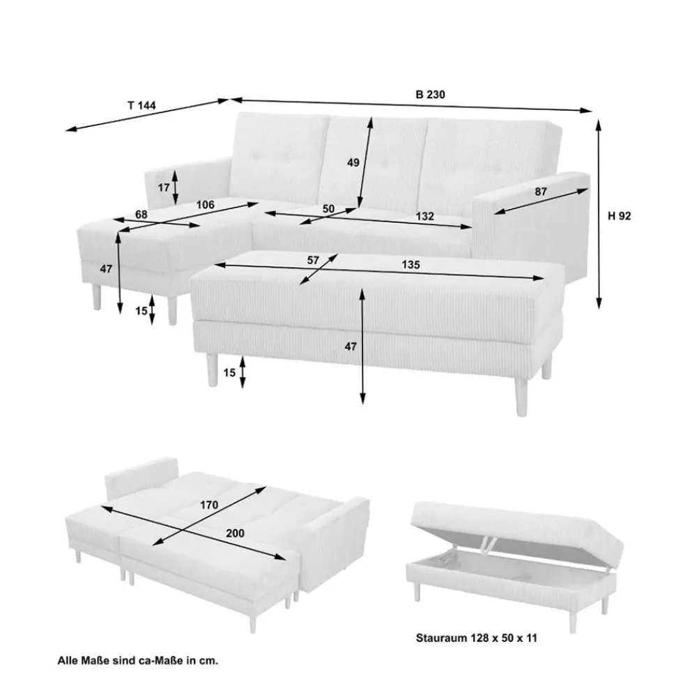 Outlet Sofa Craim Wohnlandschaften|Ecksofas