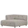 Outlet Sofa Element links hellgrau Ajama Modulsofas|Einzelsofa