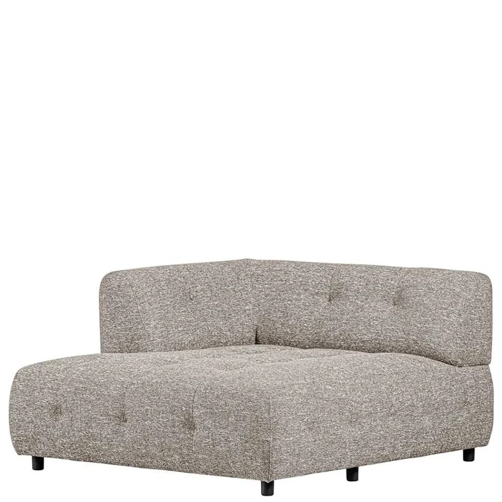 Outlet Sofa Element links hellgrau Ajama Modulsofas|Einzelsofa
