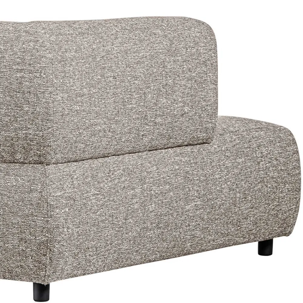 Outlet Sofa Element links hellgrau Ajama Modulsofas|Einzelsofa