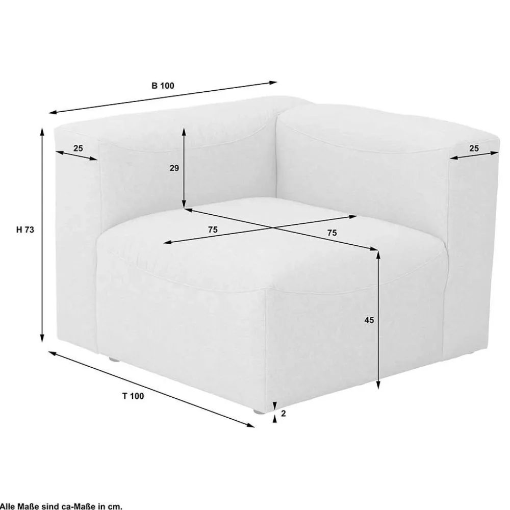Online Sofa Element Pescara Modulsofas