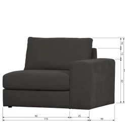 Outlet Sofa Element Trois Modulsofas|Einzelsofa