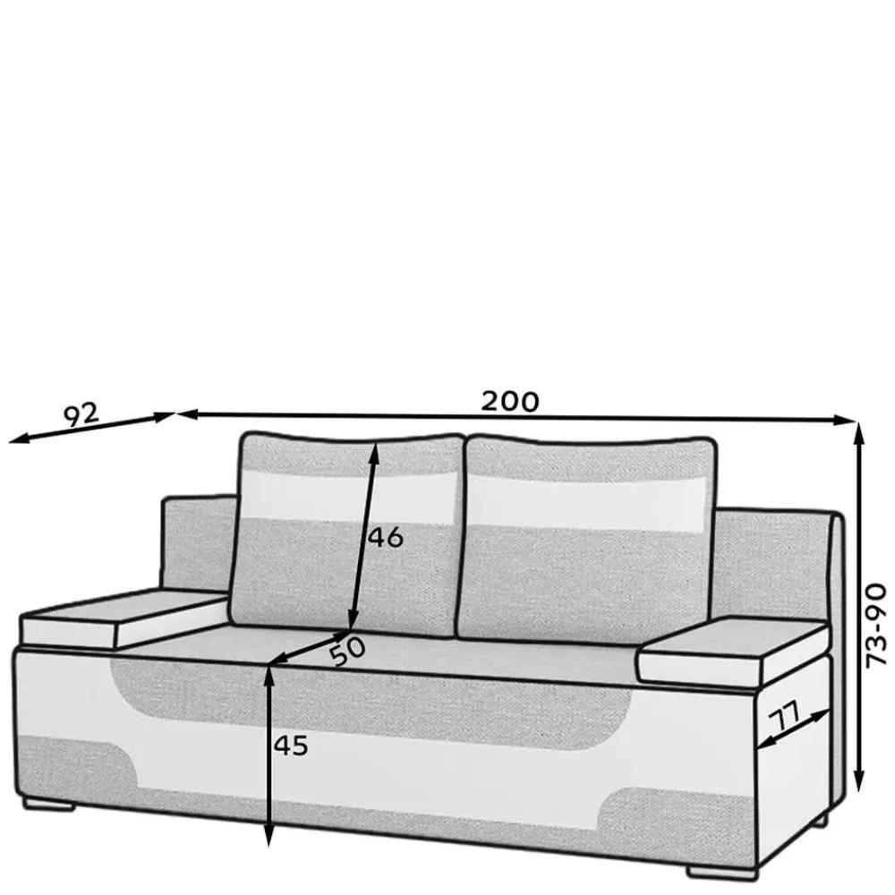 Clearance Sofa Grasido 2 Sitzer Sofa