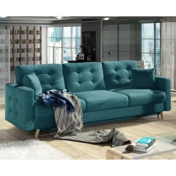 New Sofa Navy 3 Sitzer Sofa|Schlafsofas
