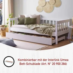 New Sofabett mit Lattenrost Carter Einzelbetten|Massivholzbetten