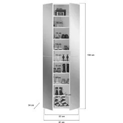 Spiegel Kleiderschrank Ridonner*Pharao24 Best