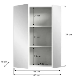 Spiegelschrank Adeass*Pharao24 Discount