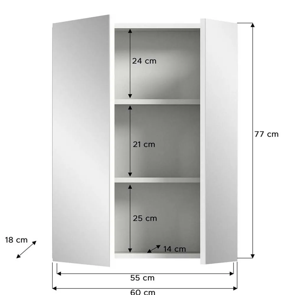 Spiegelschrank Adeass*Pharao24 Discount
