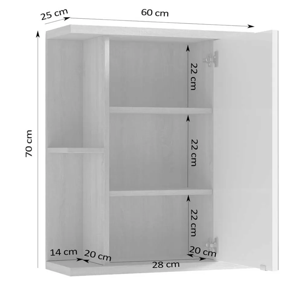 Spiegelschrank Bad Zirco*Pharao24