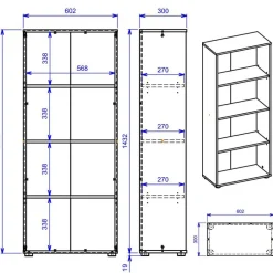 Online Standregal Clora Standregale|Regalschränke
