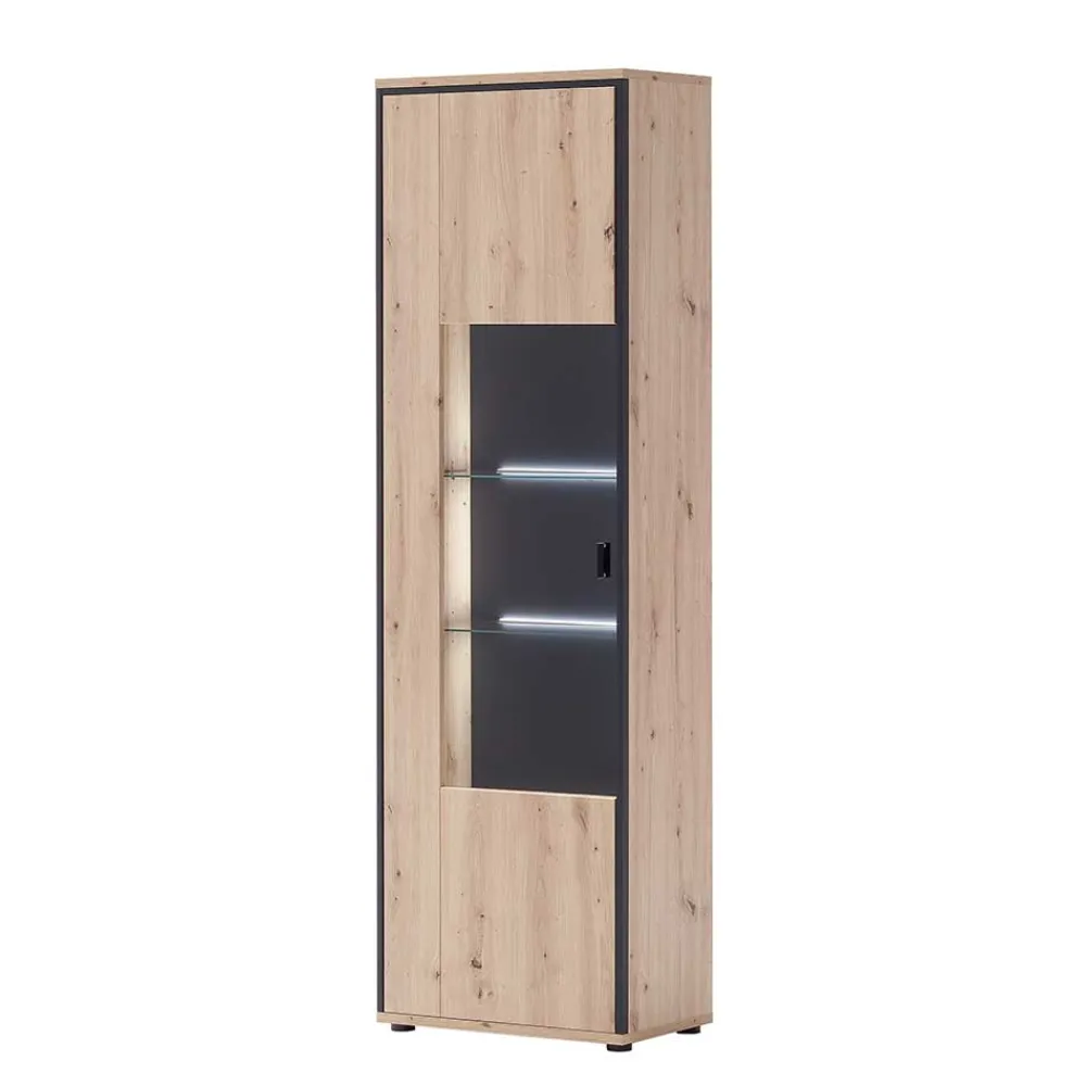 Standvitrine Geronda Vitrinenschrank|Wohnzimmervitrinen