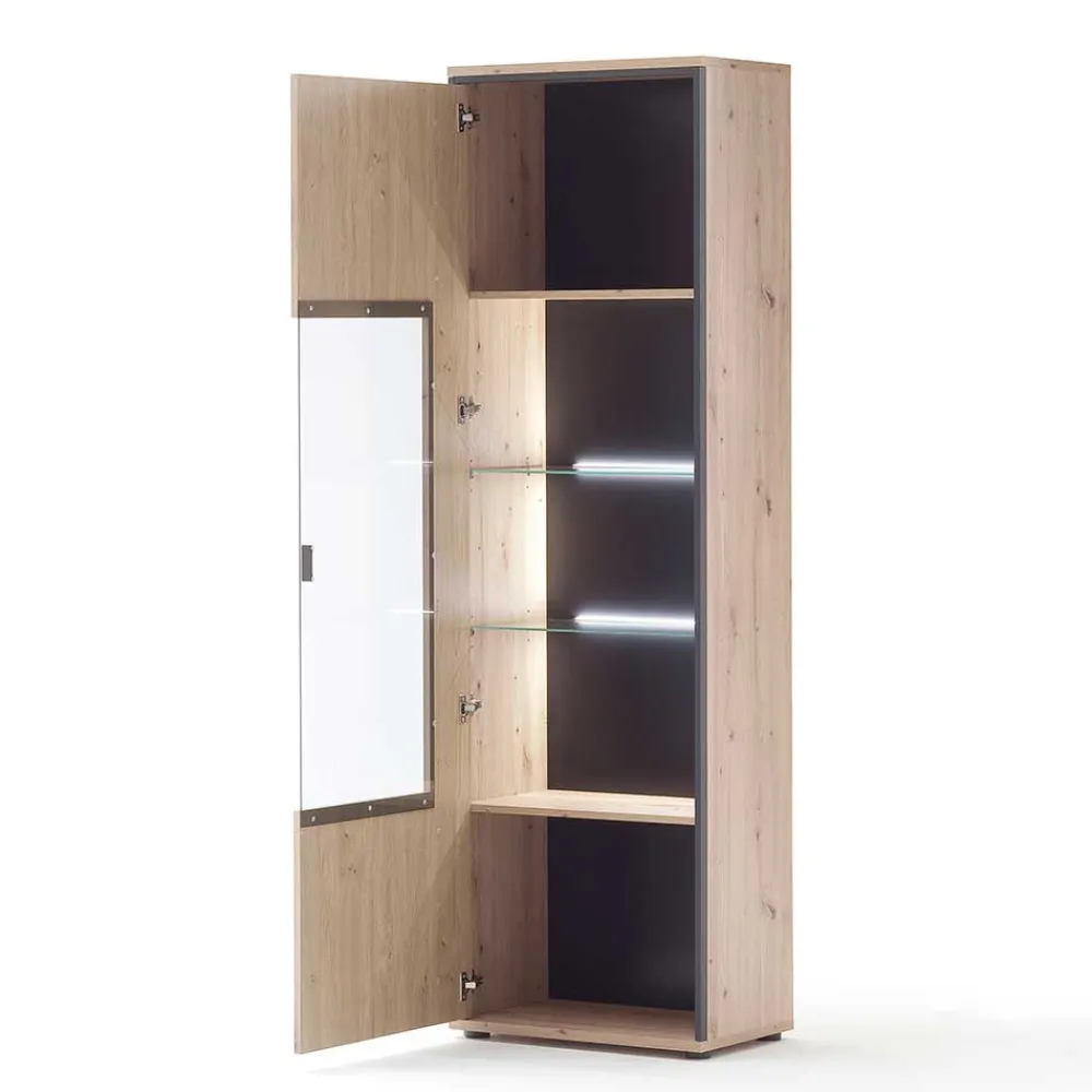 Standvitrine Geronda Vitrinenschrank|Wohnzimmervitrinen