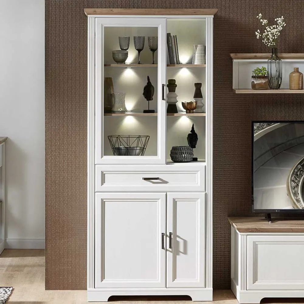 Standvitrine Vronata Vitrinenschrank|Büchervitrinen