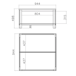 Hot Stauraum Couchtisch Craiova Wohnzimmertisch|Couchtische