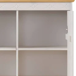 Clearance Stauraumvitrine Regine Küchenkommode|Massivholz Kommoden