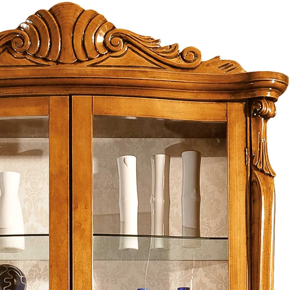 Clearance Stilmöbel Vitrine Savolina Massivholzmöbel|Wohnzimmerschrank