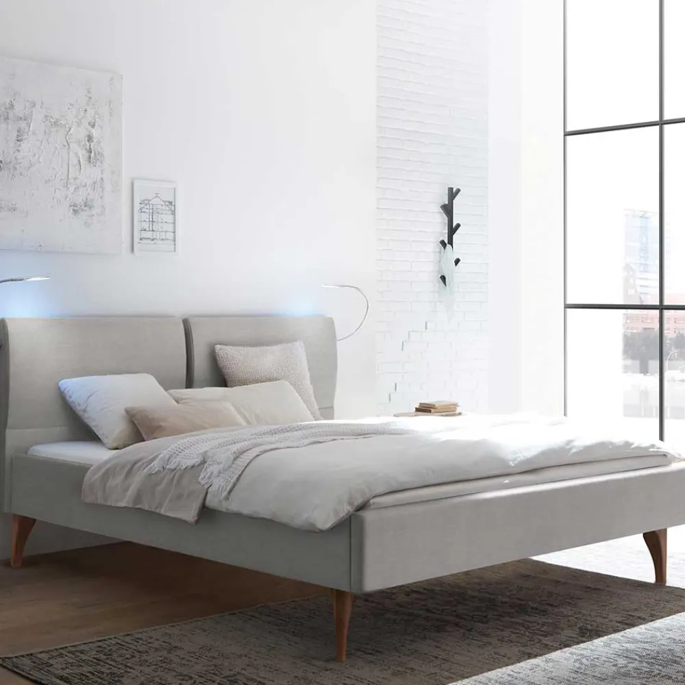 Clearance Stoffbett in Grau Vimalta Polsterbetten