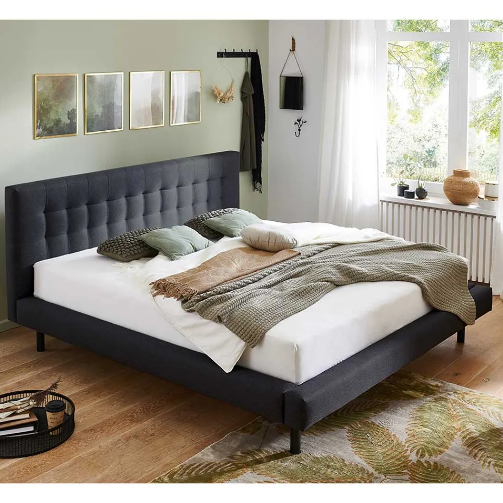 Stoffbett 140x200 cm Lejadro*Pharao24 Online
