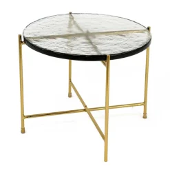 Sale Strukturglas Beistelltisch Vigginella Glastische