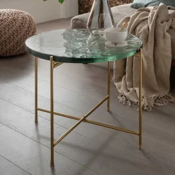 Sale Strukturglas Beistelltisch Vigginella Glastische