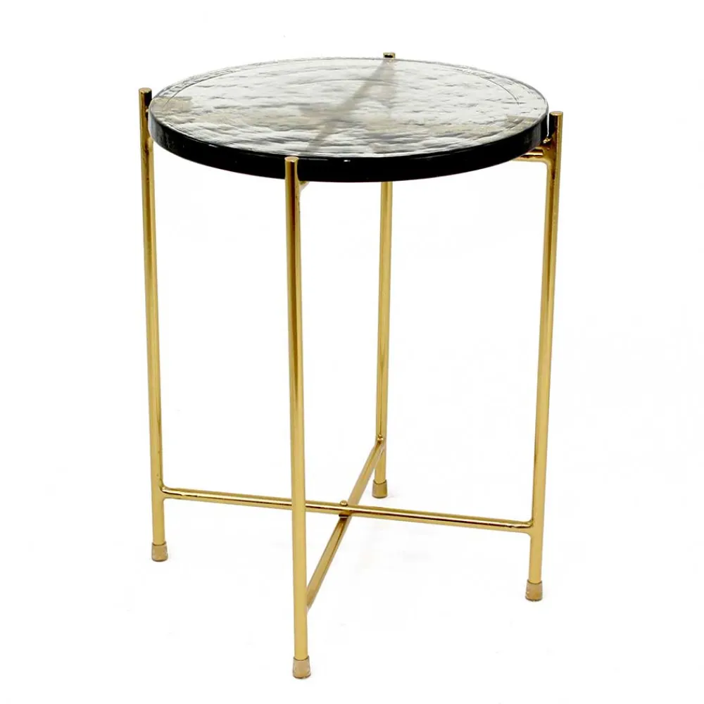 Sale Strukturglas Beistelltisch Vigginella Glastische