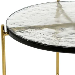 Sale Strukturglas Beistelltisch Vigginella Glastische
