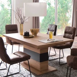 Outlet Säulen Esstisch Tridovina Ausziehtische