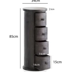 New Säulenkommode Palonia Hochkommoden|Telefonschränke