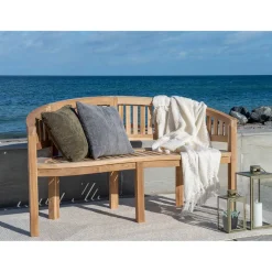 New Teak Gartenbank Blou Gartenmöbel|Küchenbank