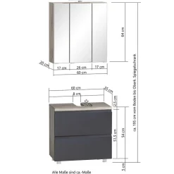 3-teiliges Badezimmer Set Fregato*Pharao24 Best