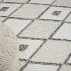 Teppich Beige und Weiß Abbie*Pharao24 New